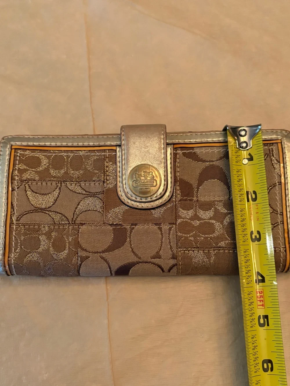 Rare Special EditionCoach Patchwork Signature long wallet